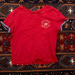 Red Hollister Juniors Crop top XS